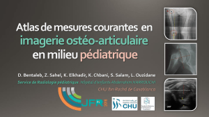 Mesures en imagerie ost&eacute;oarticulaire p&eacute;diatrique