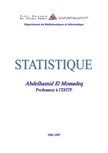 31 Cours de Statistique 2006 (1)