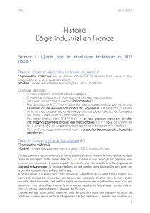 Séquence l'âge industriel en France