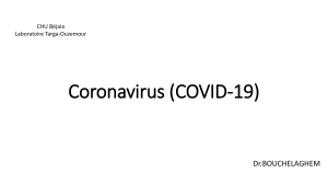 Coronavirus (COVID-19).Dr BOUCHELAGHEM