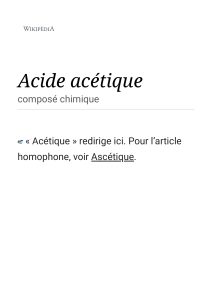 Acide acétique — Wikipédia