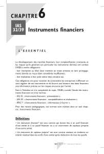instruments financier extrait