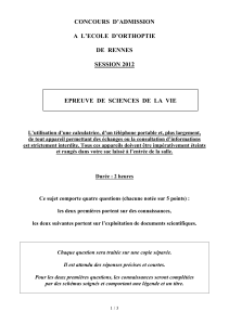 sujet biologie  rennes 2012 (orthoptie)
