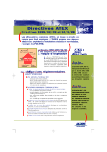 Directives ATEX 1999-92-CE et 94-9-CE
