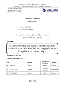 Electrodéposition de ZnO mstr