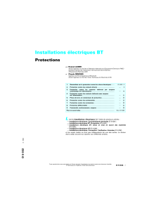 Installations e  lectriques BT - Protections