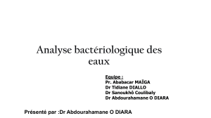Hydrologie FAPH  N°6 Analyse bactétiologique 2