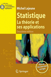 Statistique - La théorie et ses applications