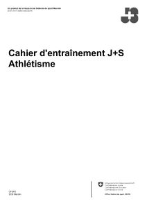 cahier entrainement