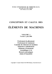 Volume 1 Gaston Nicolet Eléments de machines