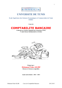 caracteristiques du secteur bancaire tunisien