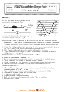 Série d'exercices N°8 - Sciences physiques les oscillations électriques forcées - Bac Sciences exp (2011-2012) Mr ALIBI ANOUAR (1)