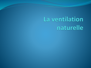 La ventilation naturelle