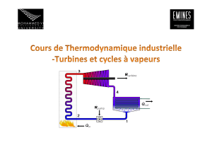 Cours Thermodynamique industrielle Turbines