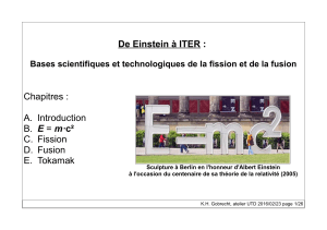 De Einstein à ITER