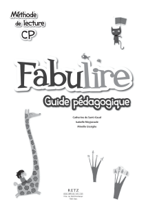 guide pedagogique fabulire cp