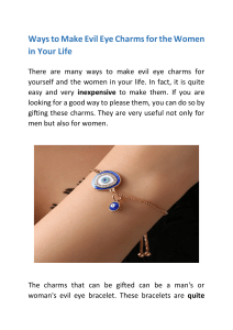 Ways to Make Evil Eye Charms for the Women in Your Life