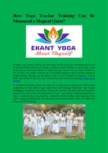 How Yoga Teacher Training Can Be Measured a Magical Quest-converted