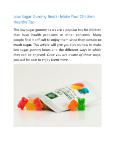 Low Sugar Gummy Bears - Make Your Children Healthy Too