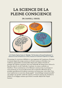 LA SCIENCE DE LA PLEINE CONSCIENCE - DR DANIEL J. SIEGEL