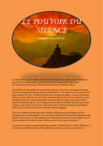 LE POUVOIR DU SILENCE - HARIDAS CHAUDHURI