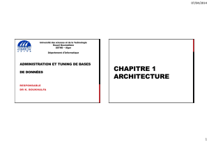 Chapitre 1 - 1 Architecture 2014