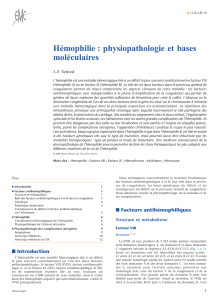 physiopath hemophilie