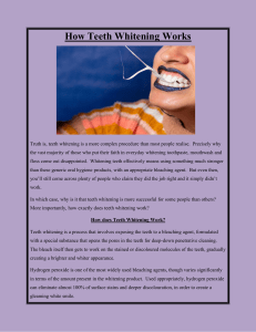 How Teeth Whitening Works 