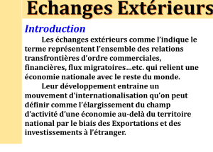 Exchange extérieurs 