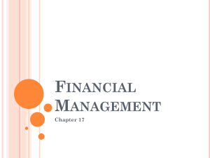 Chapter 17 Financial Management simplified (1)