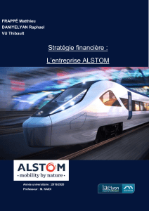 Alstom analyse financière