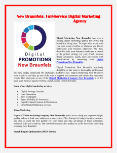 New Braunfels Full-Service Digital Marketing Agency
