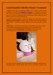 Look Beautiful with Best Beauty Treatment