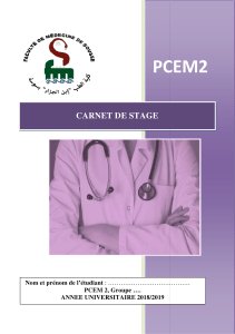 carnet stage pcem2