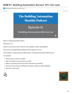 Building Automation Servers