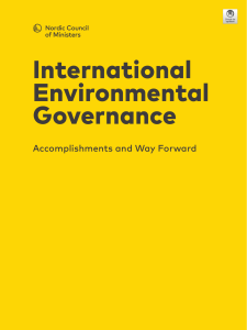 International Environment Gouvernance