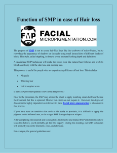 Function of SMP in case of Hair loss-converted
