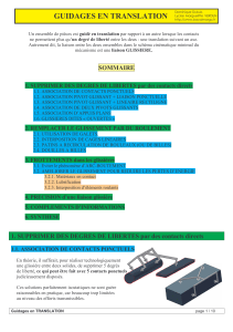 GUIDAGES EN TRANSLATION