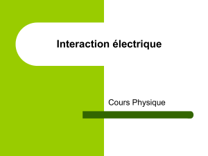 Interaction électrique