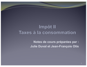 Cours 12 - Taxes à la consommation H2014