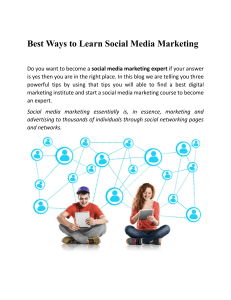 Best Ways to Learn Social Media Marketing