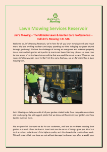 Lawn Mowing Services Reservoir