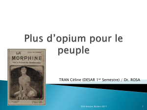 Plus d opium pour le peuple