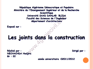 joints de construction
