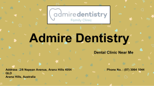 Tooth Decay Filling at Admire Dentistry