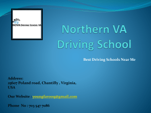 Driving School Services In Woodbridge Va