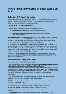 WHAT IS NETWORK MARKETING OR DIRECT SELLING OR MLM