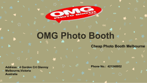 Photo Booth Rentals Melbourne OMG Photo Booth