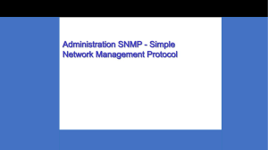 Cours SNMP