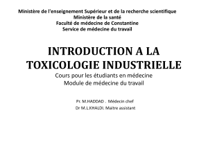 travail6an 2016 introduction a la toxicologie industrielle